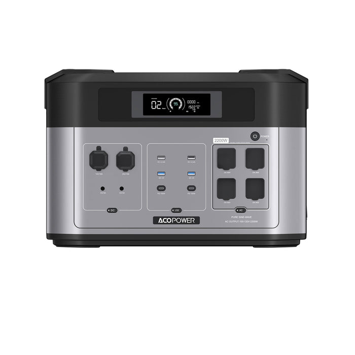 ACOPOWER BP2000 Solar Generator 2200W Solar Power Station ACOPOWER