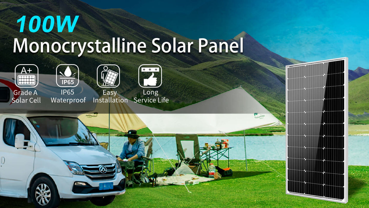 Sungold Power 100W Monocrystalline Solar Panel + Choose Your Custom Package
