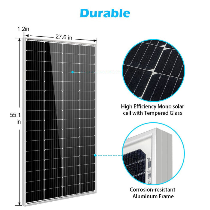 Sungold Power 200 Watt Monocrystalline Solar Panel + Choose Your Custom Package