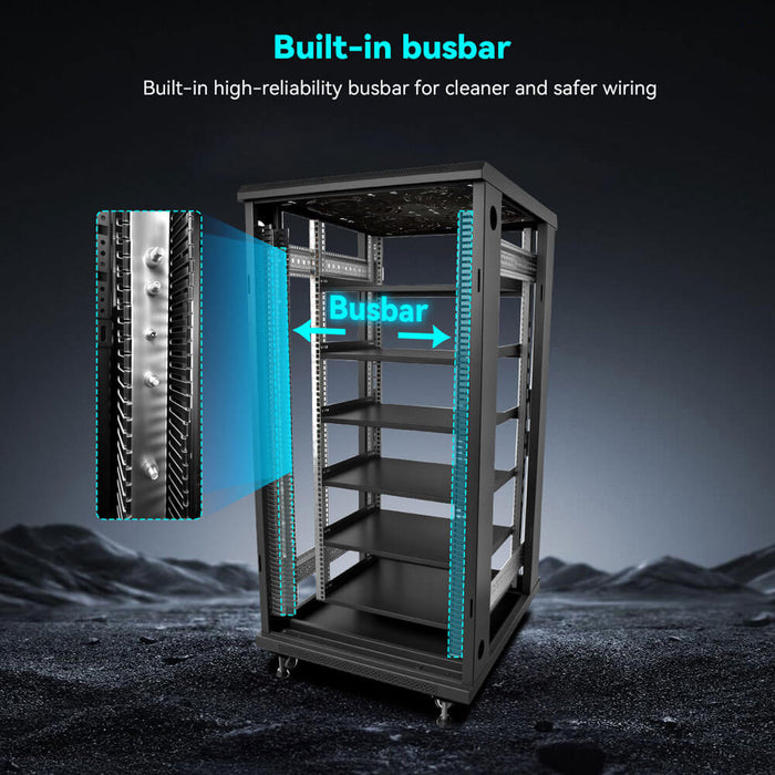 Sungold Power Enclosed 6 Slot Battery Cabinet with Bus Bar for SG48100P/ SGH48100T Server Rack Batteries