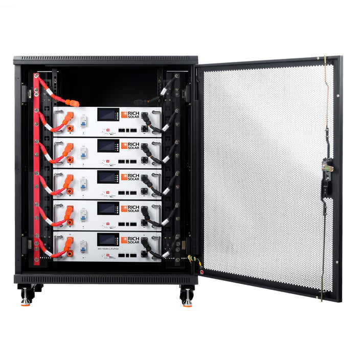 Rich Solar ALPHA 5 | 48V 100Ah LiFePO4 Lithium Server Rack Battery | 5kWh Energy + Choose Your Custom Package