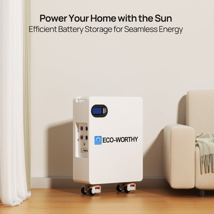 ECO-WORTHY 51.2V 280Ah LiFePO4 Off-Grid Home Energy Battery Storage
