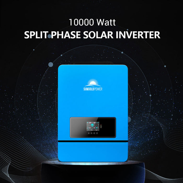 Sungold Power OFF-GRID Solar Kit 12 X 550w Solar Panels 25.6KWH Lithium Battery 10KW Solar Inverter 48VDC 120V/240V SGR-10K25S