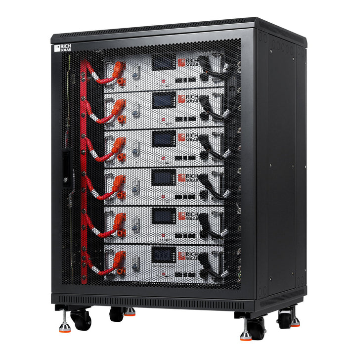 Rich Solar ALPHA 5 | 48V 100Ah LiFePO4 Lithium Server Rack Battery | 5kWh Energy + Choose Your Custom Package