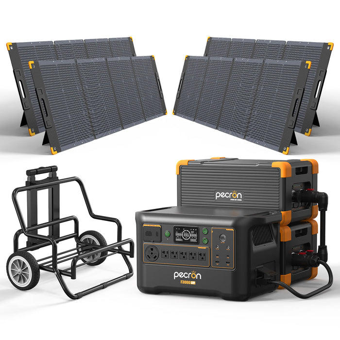 PECRON F3000LFP Solar Generator + Choose Your Custom Package