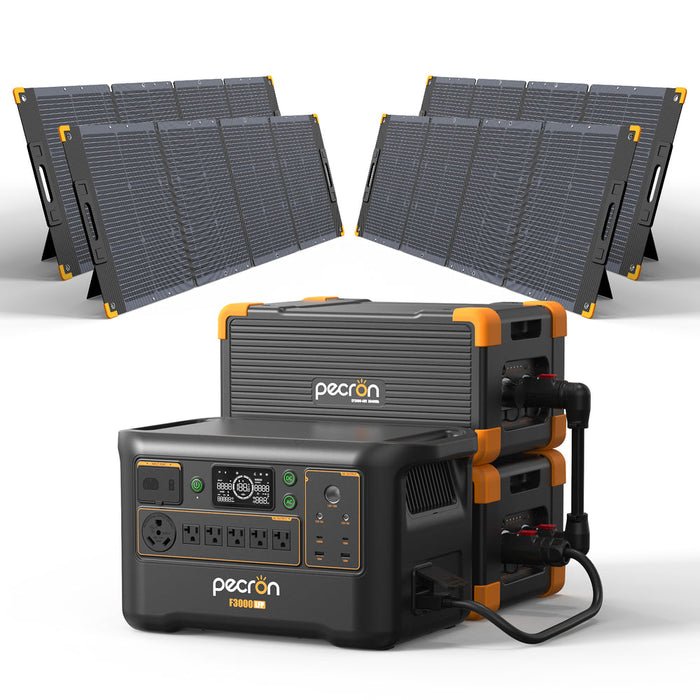 PECRON F3000LFP Solar Generator + Choose Your Custom Package
