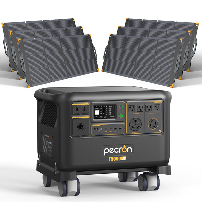 PECRON F5000LFP Portable Solar Generator
