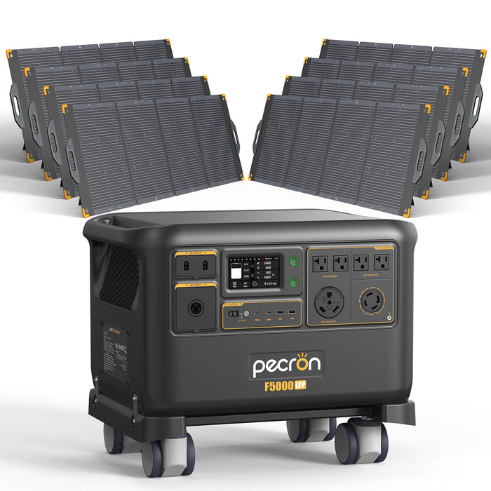 PECRON F5000LFP Portable Solar Generator