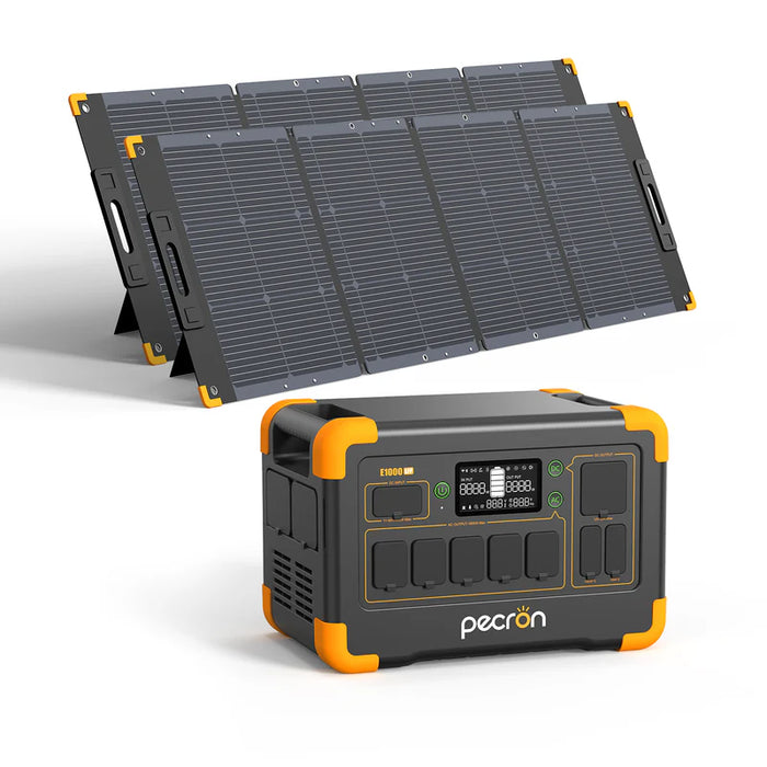 PECRON E1000LFP 800W 1024Wh Solar Generator + Choose Your Custom Package