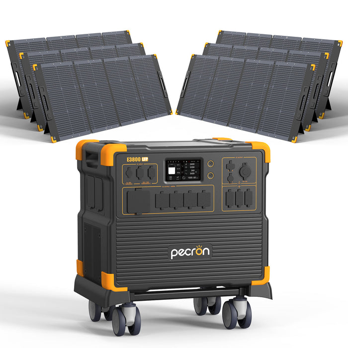 PECRON E3800LFP Portable Power Station 4200W 3840Wh PRE-ORDER with Free Cart