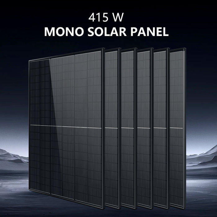 Sungold Power OFF-GRID Solar Kit 5000w 48VDC 120V LiFePO4 10.24KWH Lithium Battery 6 X 415w Solar Panels SGR-5KE