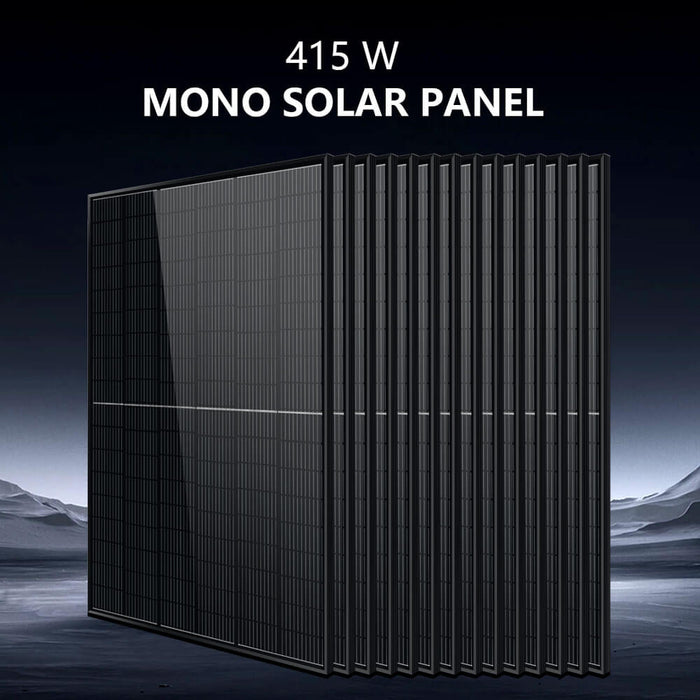 Sungold Power OFF-GRID Solar Kit 13000w 48VDC 120V/240V LiFePO4 20.48KWH Lithium Battery 14 X 415w Solar Panels SGR-13KM