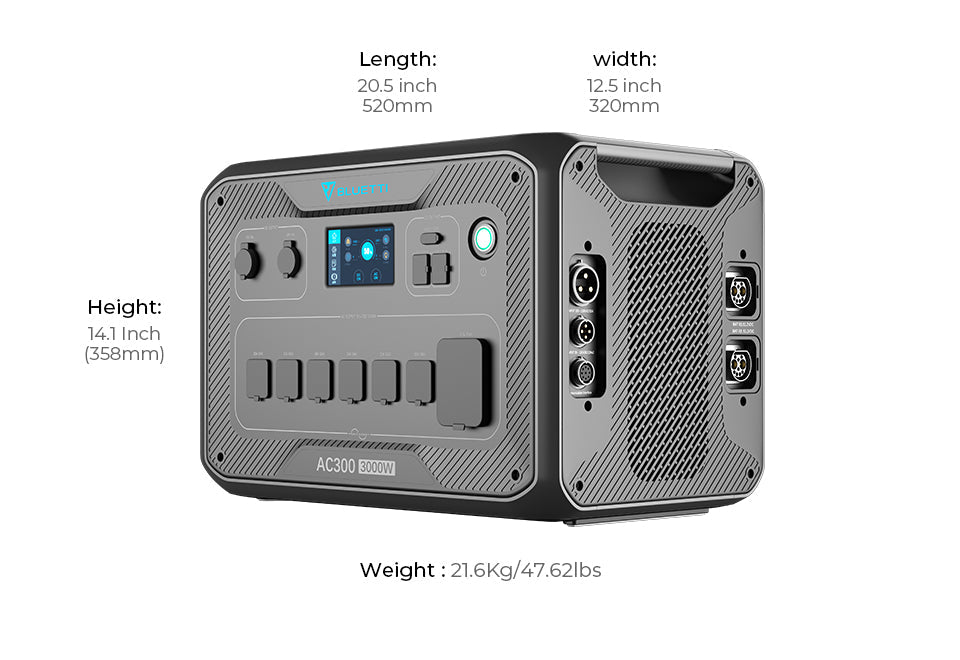 BLUETTI AC300 + B300 Battery Home Battery Backup Power Station + Choose Your Custom Package