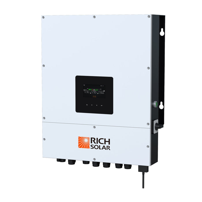 Rich Solar NOVA 8K 8000 Watt 48V Split Phase Hybrid Inverter | 8000W PV Input, 6000W Continuous Output 120/240V | Premium 8000W 48V Hybrid Inverter