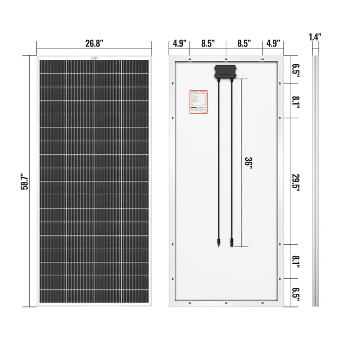 Rich Solar MEGA 200W 24V Monocrystalline Solar Panel
