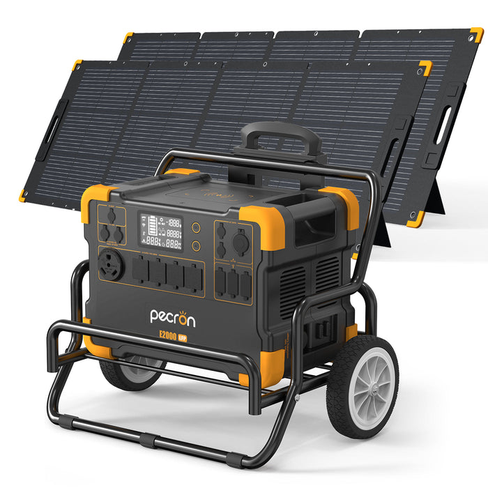 PECRON E2000LFP Expandable Solar Generator + Choose Your Custom Package