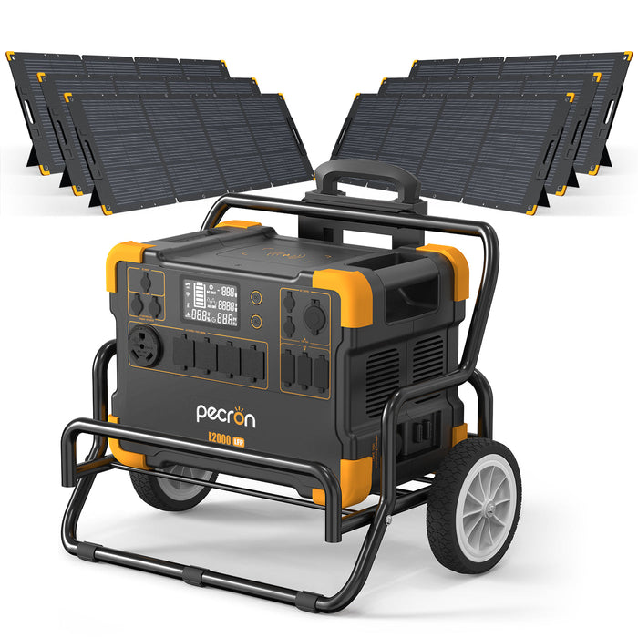 PECRON E2000LFP Expandable Solar Generator + Choose Your Custom Package