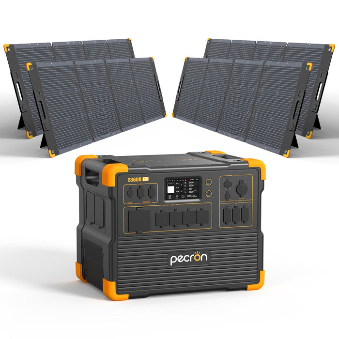 PECRON E3600LFP Solar Generator Kit 3600W 3072Wh + Choose Your Custom Package