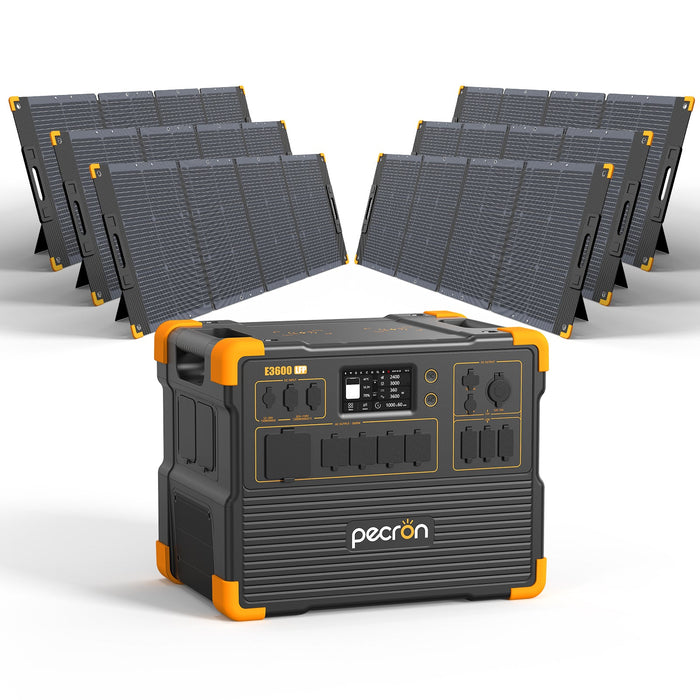 PECRON E3600LFP Solar Generator Kit 3600W 3072Wh + Choose Your Custom Package