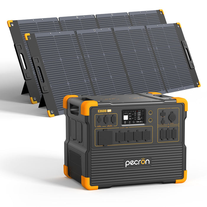 PECRON E3600LFP Solar Generator Kit 3600W 3072Wh + Choose Your Custom Package