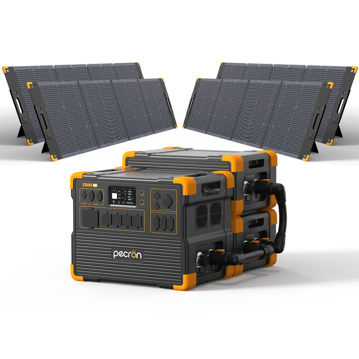 PECRON E3600LFP Solar Generator Kit 3600W 3072Wh + Choose Your Custom Package