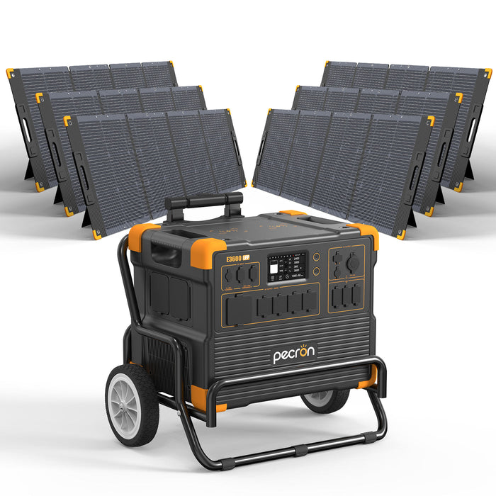 PECRON E3600LFP Solar Generator Kit 3600W 3072Wh + Choose Your Custom Package