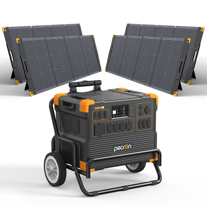PECRON E3600LFP Solar Generator Kit 3600W 3072Wh + Choose Your Custom Package