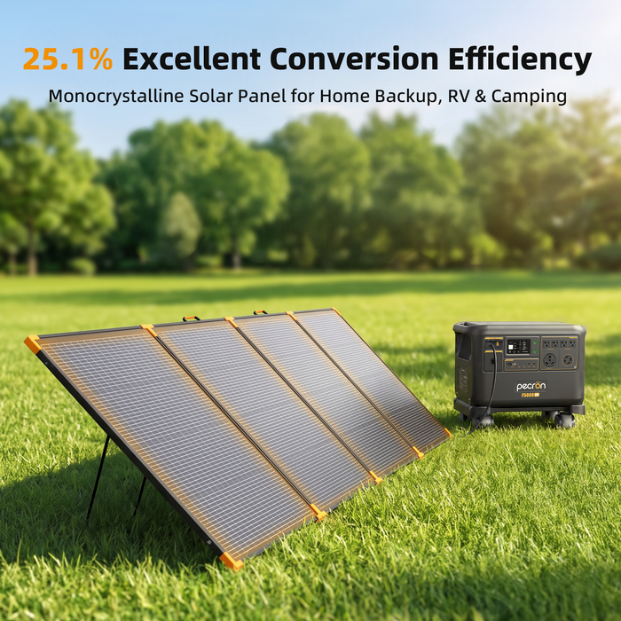 PECRON PV500 500W Bifacial Portable Solar Panel Waterproof IP67