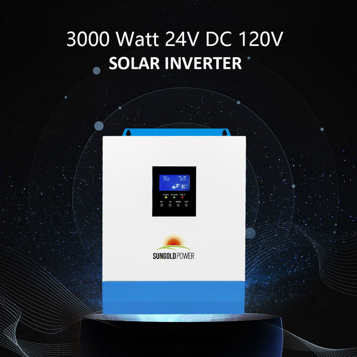 Sungold Power OFF-GRID Solar Kit 3000w 24V Inverter 120V Output Lithium Battery 800w Solar Panel SGKT-3PRO Solar Kit