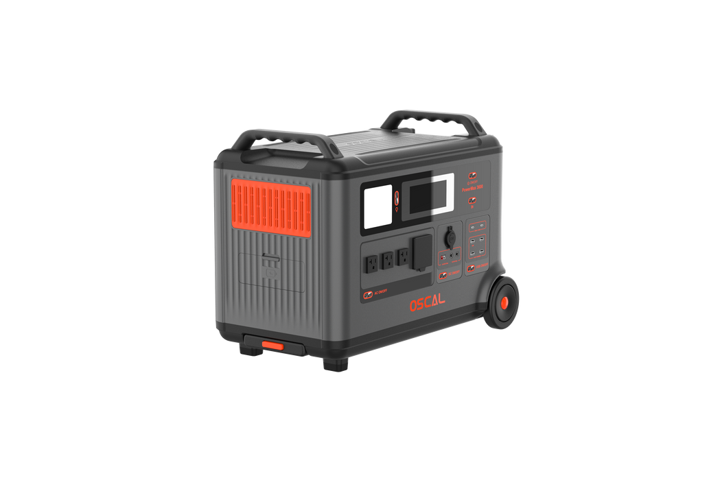Oscal PowerMax3600SE | 3600W Portable Power Station with 3600Wh Battery Capacity and 2400W Solar Input
