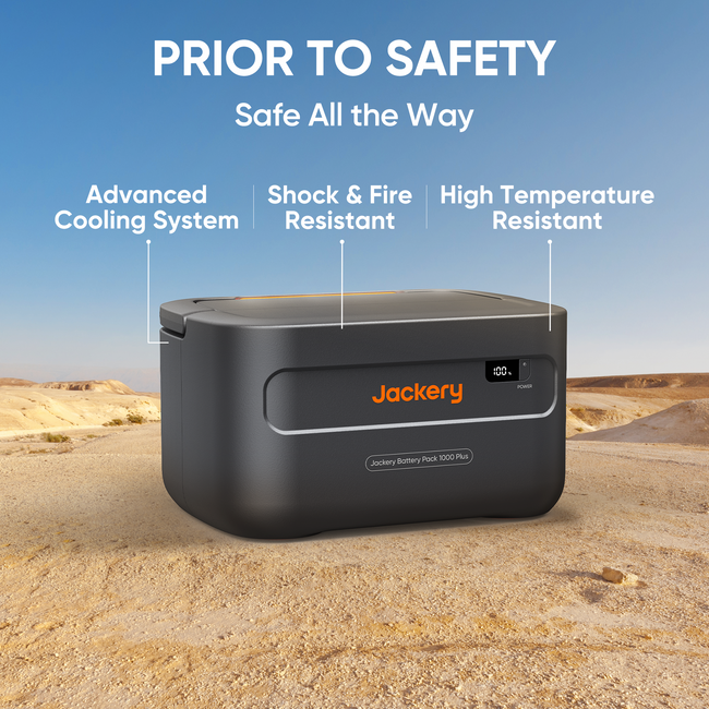 Jackery E1000Plus + 1000Plus Battery Pack Solar Generator