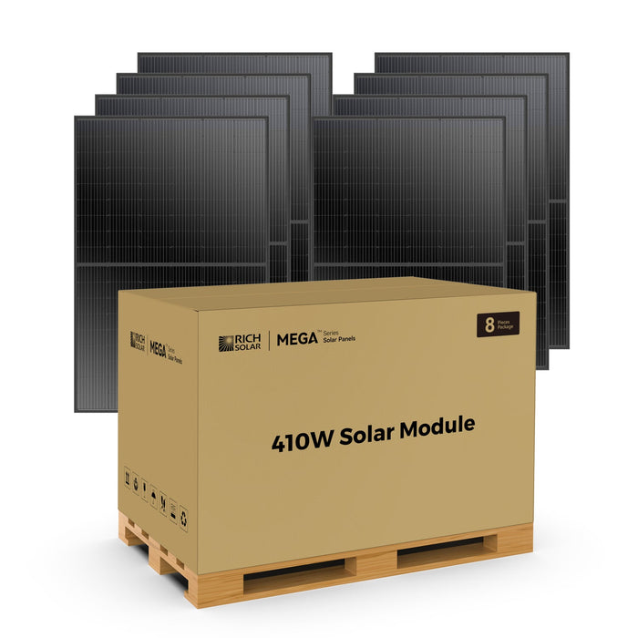 Rich Solar MEGA 410 Watt Monocrystalline Solar Panel + Choose Your Custom Package