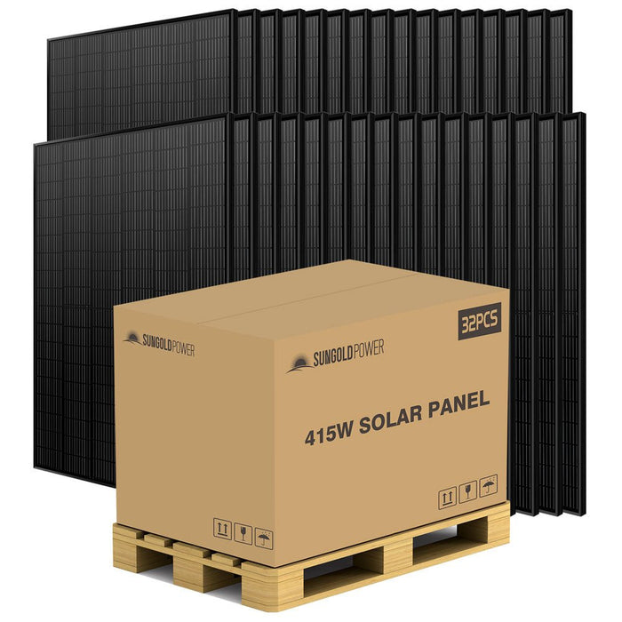 Sungold Power 415W Mono Black PERC Solar Panel + Choose Your Custom Package