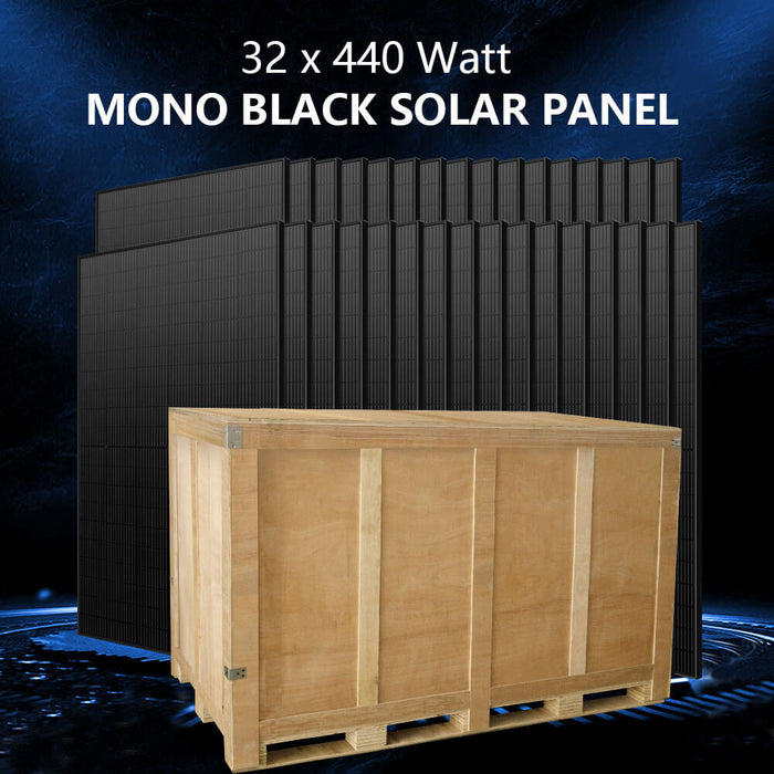 Sungold Power Off-Grid Solar Kit 20KW 48VDC 120V/240V LIFEPO4 25.6KWH-30.72KWH LITHIUM BATTERY 32 X 440 WATTS SOLAR PANELS SGR-20K30E