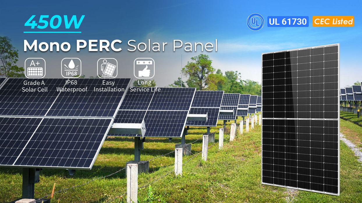 Sungold Power 450W MONOCRYSTALLINE PERC Solar Panel + Choose Your Custom Package