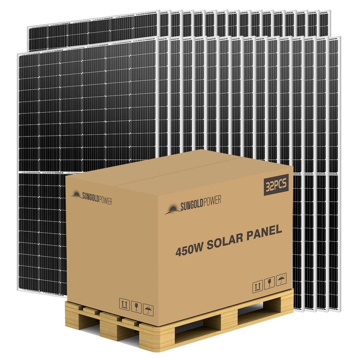 Sungold Power 450W MONOCRYSTALLINE PERC Solar Panel + Choose Your Custom Package