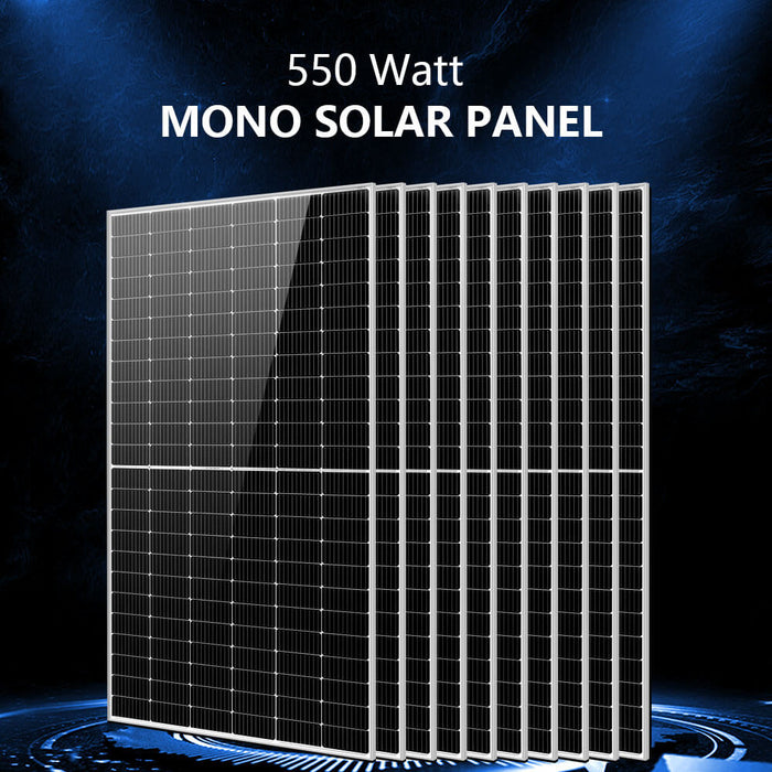 Sungold Power OFF-GRID Solar Kit 10 X 550w Solar Panels 4 X 5.12KWH Powerwall Lithium Battery 10KW Inverter 48VDC 120V/240V SGM-10K20
