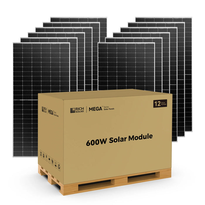 Rich Solar MEGA 600 Watt Bifacial Solar Panel + Choose your Custom Package