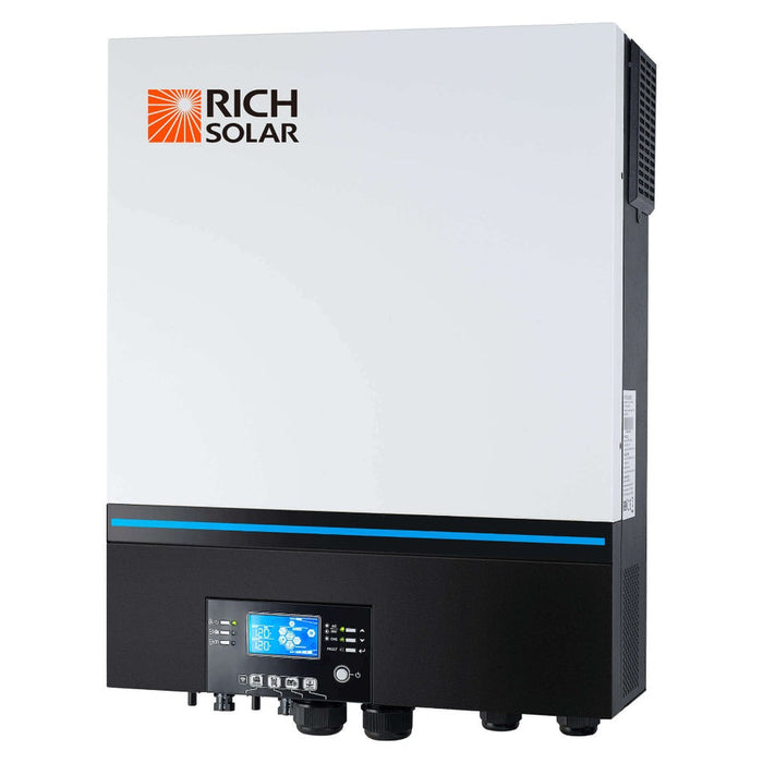 Rich Solar 8000W PV Input 48V 120VAC Output + 6560(16x410) Watt Solar PV Complete Off-Grid Solar Kit