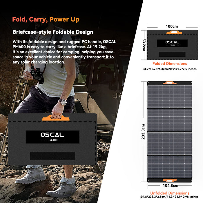 OSCAL PM400 PLUS Solar Panel