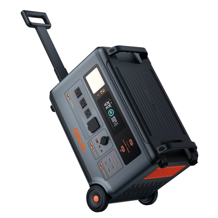 Oscal PowerMax3600SE | 3600W Portable Power Station with 3600Wh Battery Capacity and 2400W Solar Input