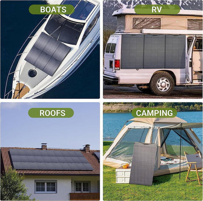 ALLPOWERS Solar Generator Kit 3600W (R4000 + SF200 200W Flexible Solar Panel)