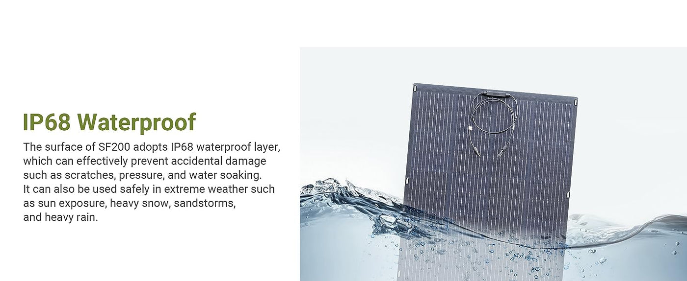 ALLPOWERS Solar Generator Kit 3600W (R4000 + SF200 200W Flexible Solar Panel)