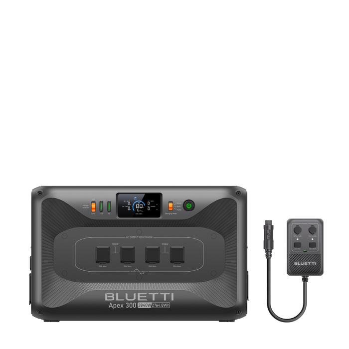BLUETTI Apex 300 Versatile Power Station | 3,840W, 2,764.8Wh + Choose Your Custom Package