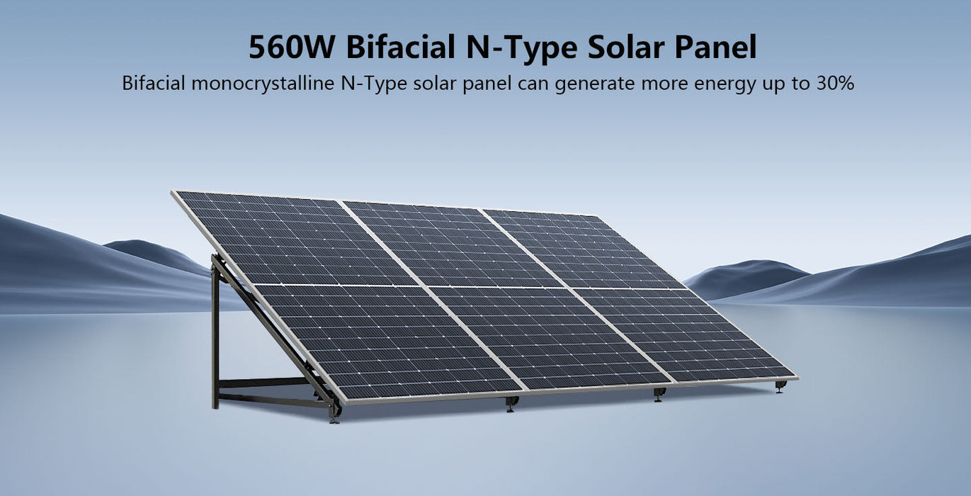 Sungold Power 560W BIFACIAL PERC Solar Panel + Choose Your Custom Package
