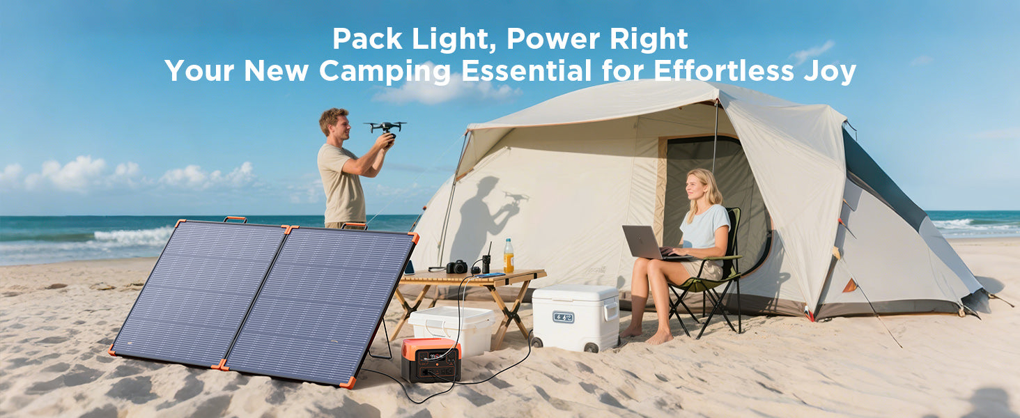 ZOUPW 180 Watt N-Type 16BB Portable Solar Panel