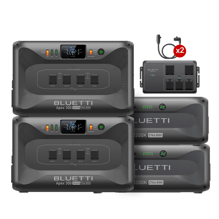 BLUETTI Apex 300 Versatile Power Station | 3,840W, 2,764.8Wh + Choose Your Custom Package