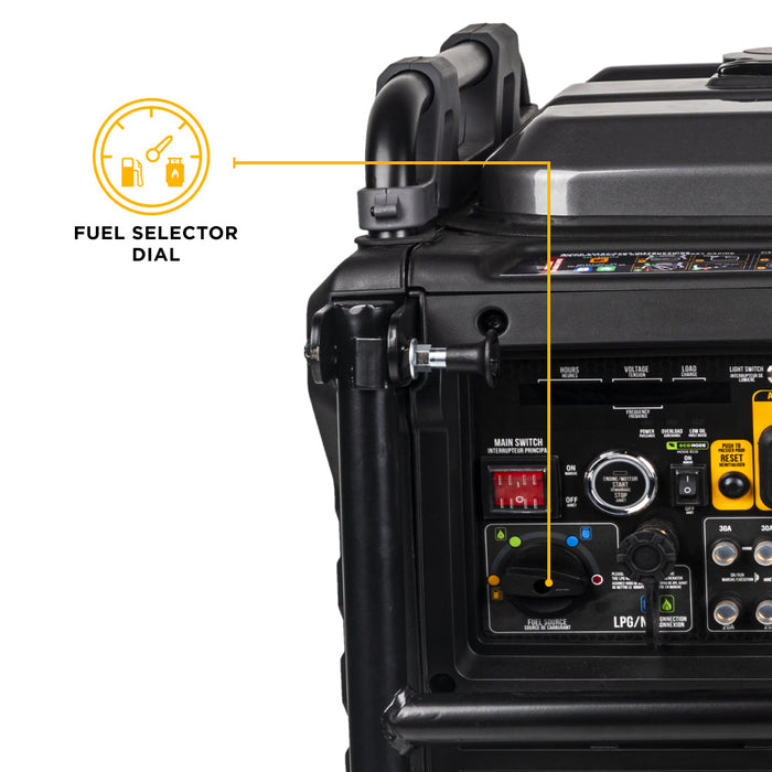 BE Power Equipment 10,500 Watt 458CC Tri-Fuel Digital Inverter Generator - BE10500IT Portable Generator
