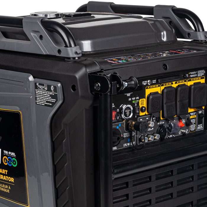 BE Power Equipment 10,500 Watt 458CC Tri-Fuel Digital Inverter Generator - BE10500IT Portable Generator