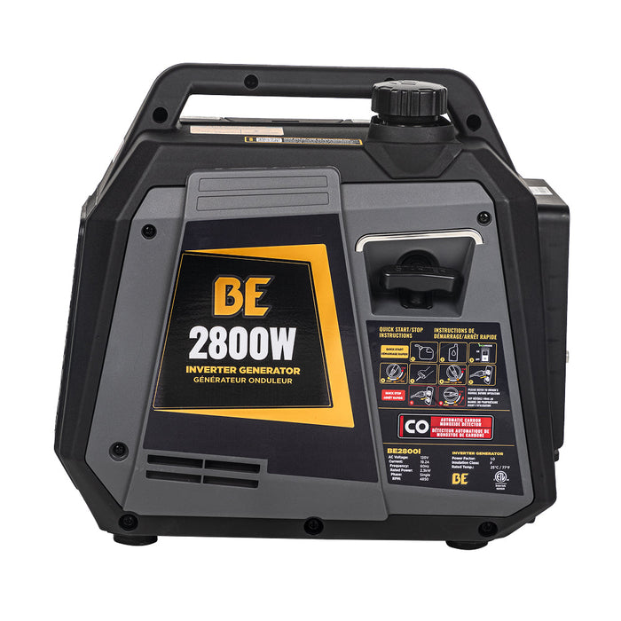 BE Power Equipment 2,800 Watt 145CC Digital Inverter Generator - BE2800I Portable Generator